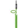 Belkin AV10126cw06-GRN Cavo Jack Maschio, Maschio, Spirale, 3.5 mm, 1.8 m, Verde