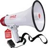 Pyle Megafono Portatile con Sirena Integrata, Controllo Volume Regolabile e Portata di 1100 Metri, Megafono Perfetto per Cheerleader, Tifosi, Allenatori, Esercitazioni, Polizia e Eventi