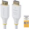 StarTech.com Cavo HDMI 2.0 Premium da 3m, 4K 60Hz, 1440p 144Hz, 18 Gbps, HDR, HDCP 2.2, ARC, Rivestimento TPE, bianco
