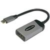 PRENDELUZ Adattatore USB Tipo C a HDMI Femmina 4K, ideale per trasmettere video ad alta definizione su schermi esterni.
