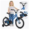 ATTABO Knack 16 - Bicicletta per bambini (5-7 anni) con telaio in alluminio leggero (9 kg), ruote da 16, per 110-120 cm, manubrio ergonomico, stabile e leggero, ideale per l'apprendimento in