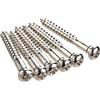 RuiJOTWAT Viti per ponte tremolo in acciaio inossidabile RuiJOTWAT 30 x 3,5 mm per chitarra elettrica stile PRS (set da 6)