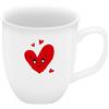 Sheepworld Tazza da caffè con motivo a cuori, piccola tazza in porcellana, 10 cl, altezza 6,5 cm, diametro 5,8 cm, tazza regalo, San Valentino, compleanno, 74866