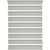 GARDINIA EASYFIX Tenda a rullo con guida di montaggio, Tenda a rullo doppia, Tenda a rullo a estrazione laterale, Strisce trasparenti e opache, Regolazione continua, Grigio, 120 x 150 cm