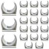 CHUXI 20 clip per tubi universali in plastica PVC, resistenti all'usura, morsetti per tubi dell'acqua in PVC per tubi da 30 mm