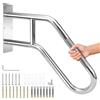 Gifeerory Migliorato Corrimano per scale esterne Corrimano da parete in acciaio inox 304 Corrimano antiscivolo per scale da 1 a 4 gradini, barre di appoggio a parete per terrazze A