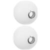 ARTSEWPLY Set di 2 paralumi per lampade a globo opale smerigliato con filettatura metallica paralumi in vetro infrangibile per lampade a soffitto e ambienti interni