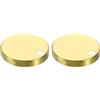 QUARKZMAN 2Pcs Copri Cerniera Wc, 60mm Coperture Decorativi Per Fissaggio Superiore Vaschetta Wc In Acciaio Inossidabile, Coperture Per Fissaggi Cerniera Sedile Wc Accessori Bagno, Oro