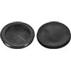 QUARKZMAN 2pz Guarnizioni in Gomma 2-6/8 (70mm) Foro Perforazione, 2-2/4 (61mm) ID Guarnizione ad Ring Tappi a Foro Singolo per Organizzatore Cavi Scrivania Computer, Nero