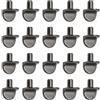 Ruidee 50 supporti per scaffali, a forma di L, per ripiani, 5 mm, per scaffali, armadi, (TJ-XL/Gunmetal Black)