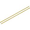 QUARKZMAN Ottone Tubo, 2mm OD 0.2mm Parete Spessore 150mm Lunghezza Rotondo Tubazione Tubo per Industria, Fai-da-te Progetti 2pz