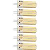 HEEPDD Lampadina a LED G4, dissipazione rapida di calore 700LM 72LED Lampada G4 in silicone 7 W Illuminazione a 360 gradi 6 pz per lampada da tavolo per plafoniera per lampada a sospensione (luce calda)
