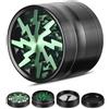 Soulpala Grinder,Spezie Macina 63 mm Spezie Grinder in 4 Pezzi Tritino in Metallo, Versatile Portatile Macinaspezie Macinapepe per Spezie Essiccate,