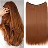 SEGO Extension per capelli con filo invisibile, extension per capelli lisci e invisibili, 50 cm, colore: nocciola