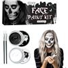 OIXYEY Kit Trucco Viso Halloween per Bambini, Facile da Applicare e Rimuovere, Ideale per Festa, Carnevale, Scherzi e Trucco Spaventoso