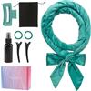 GUIGA Bigodino Senza Calore per Boccoli, Set Di Bigodini Antiscivolo, Fascia Morbida Curler Arricciacapelli, Crea bellissimi ricci senza danneggiare i tuoi capelli, Adatto a Capelli Corti/Medi/Lunghi,Verde