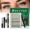 KEYYOULASH 30D40D Curl D 9-16 Extensioni per ciglia individuali 30D40D - Ricciolo D - 9-16 - Miscela di extension per ciglia con applicatore di colla - Facile per principianti (kit 30D40D)