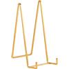 DIDUDIDU Supporto Cavalletto Espositore Porta Piatti - Supporti Piatti da Esposizione Grande - Cavalletti per Tavolo - Espositori Ferro per Piatto Decorativo | Cornice Foto | Libri - Oro - 2 pezzi - 25 cm