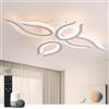 Sky angle Plafoniera LED Smart con Controllo Vocale Alexa/Google Home, Luci a Soffitto Dimmerabili 30W, Lampada Piatta per Soggiorno, Camera da Letto, Bagno, Cucina