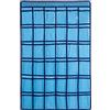 SAVORLIVING Organizer da Parete con 36 Tasche, Portaoggetti da Parete, Ideale per Classi, per Riporre Calcolatrici e Cellulari, Borsa portaoggetti da appendere con 4 Ganci in Metallo, Blu