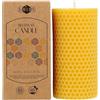 Danilovo Candele Cera d'Api Naturale al 100% - Decorazioni Casa Eleganti e di Alta Qualità - Candele Naturali Decorative e Sostenibili (1 pz, 5 x 10 cm, 20 Ore)