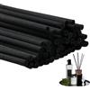 ltteea Bastoncini neri per diffusori, 30 cm x 4 mm, bastoncino extra lungo per aromaterapia, ricambio per fragranza domestica