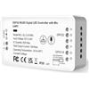 GBKDQQ WLED Controller ESP32 con microfono - Digital LED Strip Controller per RGB/RGBW striscia LED indirizzabile (WS2812B, WS2811, SK6812) - 5-24V DC, controllo luce fai da te con 100+ effetti