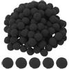 PATIKIL 0.6 Pon Pon Colorati, 500pz Mini Pompon Colorati Decorativi Pompon Piccoli Alta Elasticità Palline Colorate per Cappello Arte Natalizia , Nero