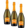 Lamberti Turà Spumante Bianco Extra Dry - 750 ml (Confezione da 3)