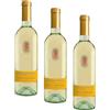 Solandia Grillo Chardonnay Sicilia DOC - Vino Bianco, 750 ml (Confezione da 3)