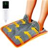 TIANHOO Scaldapiedi Elettrico Riscaldato, 9 Livelli di Temperatura 4 Timer LCD, Scalda Piedi Casa Elettrico, Tappetino Riscaldante per Piedi, in Morbido Pile for Piede,Schiena e Corpo Intero