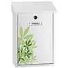 ARREGUI Premium E5608 Cassetta Postale Individuale in Acciaio con Serigrafia Decorativa Blossom, Dimensione M (DIN A4 e Riviste), Bianco