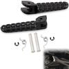 Hokuotolite Pedane per pilota/conducente, pioli di supporto anteriori per Ducati SuperSport, Scrambler, Multistrada 1100, Monster 797, 796, 795, 696, 659, 1100 S, colore nero elegante