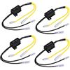 Justech 4 Pezzi 12V Resistenza di Carico Resistore di Potenza LED 25W 6.8Ohm Resistori di Carico a LED Indicatori di Direzione Decoder per Moto, Scooter