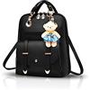 NICOLE & DORIS Zaino Donna Borsa a Zainetto Donna Borse a Tracolla Zaino carina scolastico per Scuola Viaggio lavoro Pelle sintetica Nero