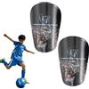 Pluvyze 2 Pezzi Parastinchi da Calcio per Uomini Mini Piccoli Parastinchi da Calcio per Bambini Calcio Piccolo Con Un Motivo da Campione Regalo Personalizzato per Bambini e Uomini, 10 X 6 Centimetri