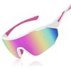 MELLIEX Occhiali da Sole Ciclismo Polarizzati, Ultraleggero Anti-UV400 Nasello Regolabile Occhiali da Sole Sportivi per Uomo e Donna, Adatto per Bici MTB Corsa Pesca Golf