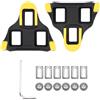 VINEST Set di 1 paio di cleats per SPD Cleats, cleats di ricambio per Shimano Cleats, pedali per bici da corsa SPD SL Cleats, con 13 parti della piastra di sicurezza, per bici da gara