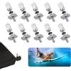 pangdapengpeng 10 Pezzi Viti per Tavola da Surf, Vite per Pinna SUP, Accessori SUP Acciaio Inossidabile per Longboard, SUP, Paddle Board (Argento)