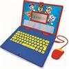 Lexibook Pat Patrol Paw Patrol Chase Marshall - Computer educativo Bilingue Francese/Inglese - Giocattolo per bambini con 124 attività per imparare, divertirsi e suonare pianoforte, blu/rosso