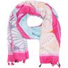 QUEEN HELENA Sciarpa Leggera Fina Colorata Foulard a Fantasia Girocollo Morbido Casual Donna SC024-8 (Nero)