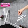 NONE Adesivo da cucina da 40 cm adesivo elettrostatico in materiale PVC trasparente carta da parati fai da te impermeabile e resistente all'olio in rotoli