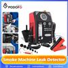 podofo(汽摩配) Podofo 12V Rilevatore di perdite di fumo automobilistico Pompa d'aria incorporata EVAP Tester di perdite per macchina del fumo con manometro e misuratore di portata