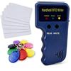 NONE Repetitivo palmare 125KHz EM4100 5200 RFID ID Card Writer Copier Duplicator Programmatore + 2 pezzi T5577 Portachiavi riscrivibili Tag
