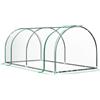 Outsunny Mini Serra da Giardino per Pomodori Telo in acciaio trasparente con cerniera, dimensioni 2L x 1L x 0,8H m