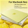 Aiwskcover Custodia per laptop per MacBook Neo Case 13 pollici 2026, compatibile al 100% con il colore ufficiale, custodia rigida in plastica opaca per A3404
