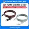 GameSir Cavo intrecciato in nylon GameSir da 3m per Gamepad G7 Pro, G7 Pro Wuchang Cyclone 2, Nova Lite, X5 Lite, G7 SE, G8, G8+, MFi, X5s, Kaleid Flux