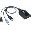 ATEN Adattatore KVM per Virtual media USB DisplayPort [supporto lettore Smart Card e disassemblatore audio] (ATEN KA7189-AX - adapter til tastatur/) [KA7189-AX]