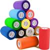 Yoodriy 12 Rotoli Benda Elastica Autoadesiva, Bende Elastiche per Bendaggi 10 cm x 4,5 m, Bende Coesive per Sport, Ginocchia, Polsi, Caviglie, Primo Soccorso e Animali, Bendaggio Sportivo Non Tessuto