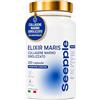 SEEPPLE ELIXIR MARIS - Integratore Alimentare con Collagene Marino Idrolizzato, Acido Ialuronico, Vitamina C, Coenzima Q10, Zinco e Biotina per Pelle ed Elasticità - 200 Capsule - Made in Italy